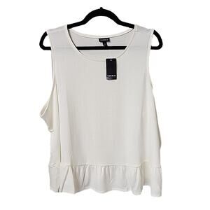 Torrid Textured Knit High Neck Ruffle Crop Top Womens Plus Size 3X NWT